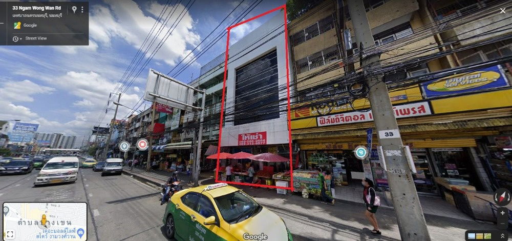 picture Rental building,2 units,4 floors,prime location 出租大樓，2個單位，4層，黃金地段，Pantip Ngamwongwan對面，非常擁擠，位置非常好。 適用於診所、牙醫店、輔導店、商店 - 6/10