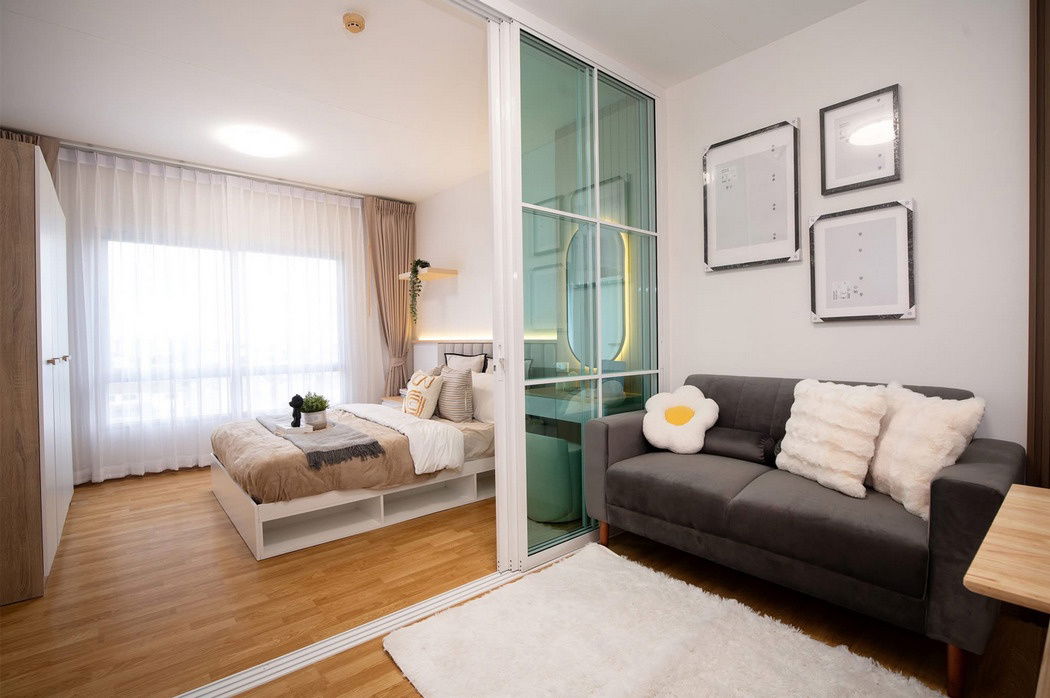 รูป Call : 095-456-4655 The Tree Condo Ladprao ใกล้รถไฟฟ้าสีเหลือง โชคชัย 4 ขนาด 29.11 ตารางเมตร 1นอน ชั้น7 ตึกB ตกแต่งครบ - รูปที่ 3/13