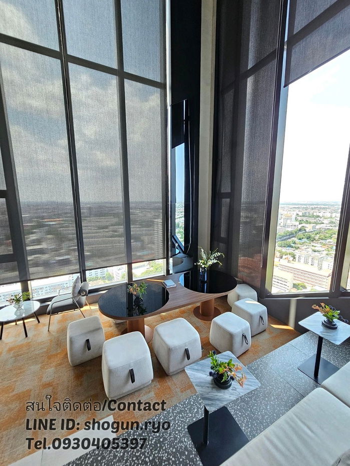 picture Duplex 2-storey, full furnished Condo 41 sqm. Origin Plug & Play Ramkhamhaeng Triple Station (Soi 103) Next to 3 Lines BTS/MRT. Ready to move-in - 20/28