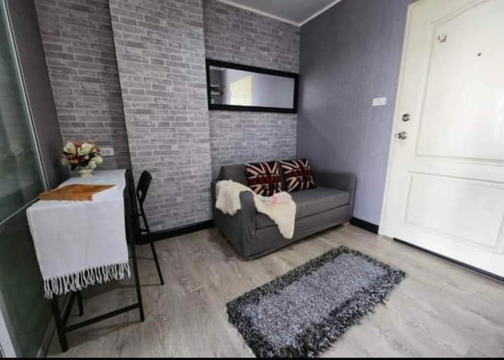 picture Condo for rent, Lumpini Town Ramintra-Nawamin (1 bedroom), 21st floor, Building A, condo entrance next to the Pink Line BTS station, Ramintra Km.9 - 2/7
