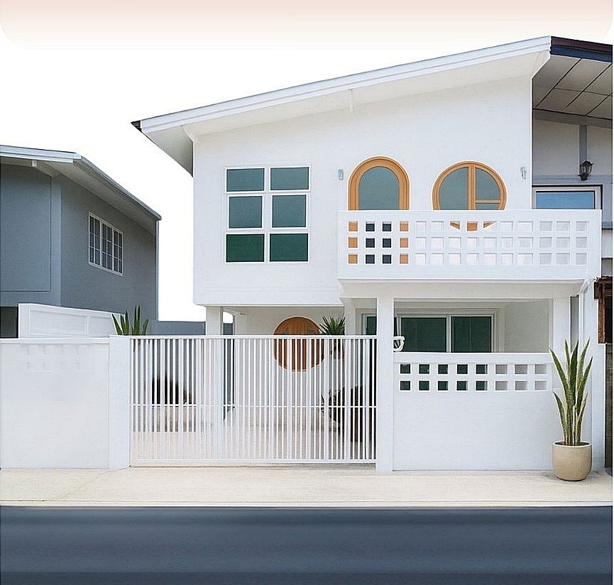 รูป บ้านแฝด รีโนเวทใหม่ ใกล้ กฟผ. พระราม 7  #หมู่บ้านรัตนวรรณ  บางกรวย  บ้านแฝด 3 ห้องนอน   ใกล้ MRT สถานีตลาดบางใหญ่ - รูปที่ 2/2
