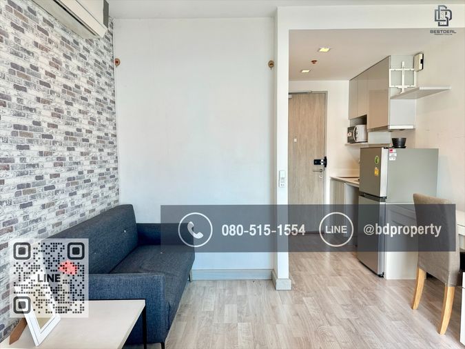 Bestdeal ขายด่วน  Studio 22 sqm.ห้องสวย เฟอร์ครบ ขายเพียง 2.99 ล้านเท่านั้น  ดูลงทุนไม่ควรพลาด ใกล้MRT และ เซ็นทรัลพระราม 9 เพียง 80 ม.