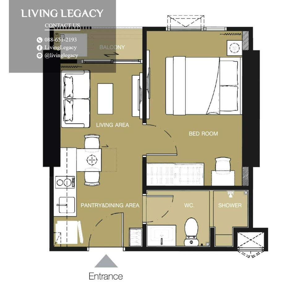 picture SKVHC9 Condo For Rent Rich Park @ Triple Station 29 Sq.M. Floor 37 line id : @livinglegacy - 12/18
