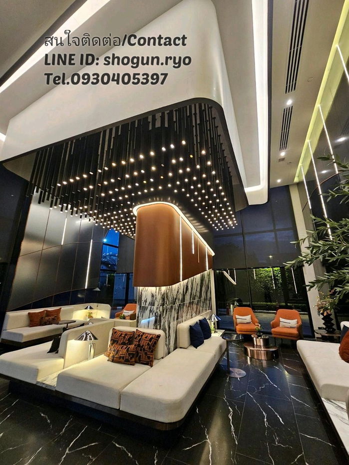 picture Duplex 2-storey, full furnished Condo 41 sqm. Origin Plug & Play Ramkhamhaeng Triple Station (Soi 103) Next to 3 Lines BTS/MRT. Ready to move-in - 24/28