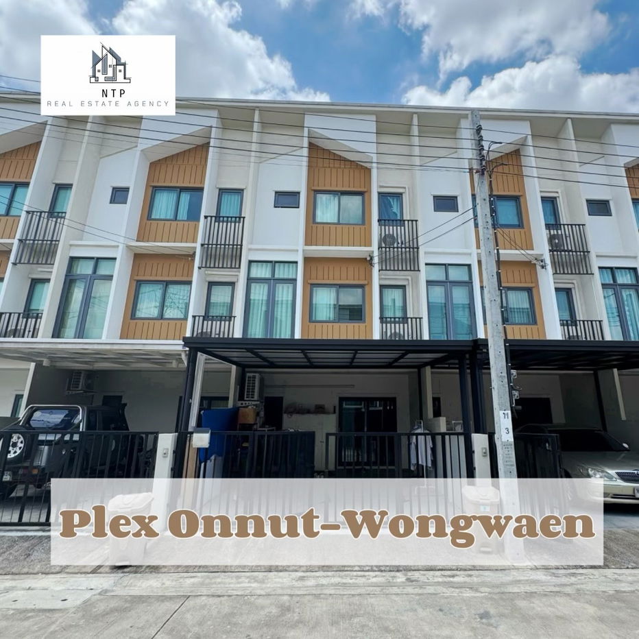 picture 3-storey townhome for rent, opposite the village with Community Mall convenient transportation, near Mega Bangna 📍Plex Onnut-Wongwaen - 1/37
