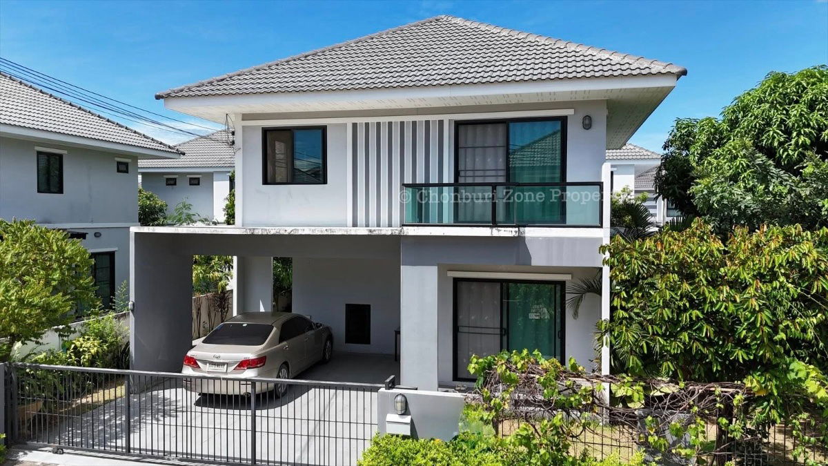 รูป ขายบ้านเดี่ยวหลังใหญ่ ม.มณีรินทร์ไพรเวทซี่  หนองขาม ศรีราชา - รูปที่ 1/25