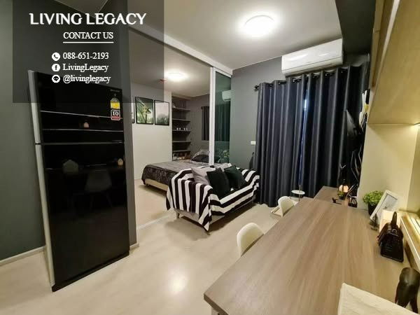 picture T2WZE5 Condo For Rent Lumpini Place Srinakarin - Huamark Station 30.4 Sq.M. Floor 15 line id : @livinglegacy - 3/6