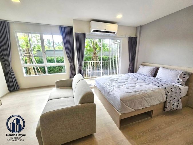 ให้เช่า D condo sand คอนโดใหม่ ตึก A ชั้น ชั้น 1 (ว่าง 1 ต.ค. 68) วิวสวนโครงการ ตกแต่งสวย 9,200 บาท/เดือน