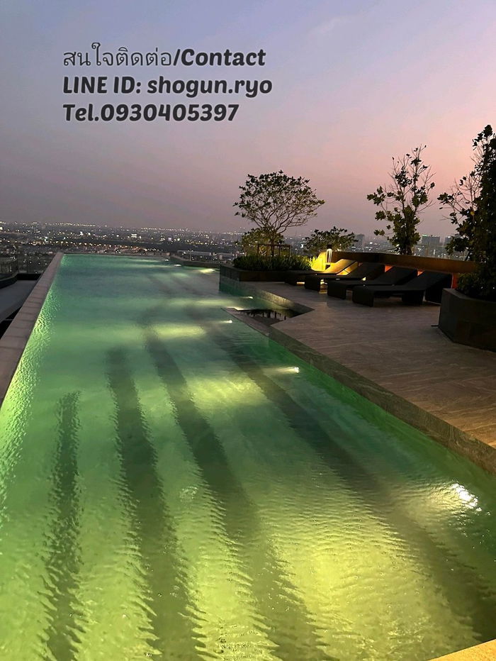 picture Duplex 33 sqm fully furnished for rent, Origin Plug and Play Ramkhamhaeng Triple Station, specious 360° panoramic view! Support all step to move-in 👍 - 8/16