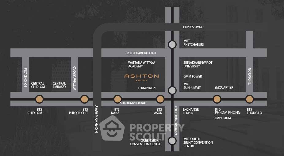 รูป คอนโด 2-ห้องนอน ที่ แอชตัน อโศก ใกล้ MRT สุขุมวิท (ID 2317306) - รูปที่ 8/9