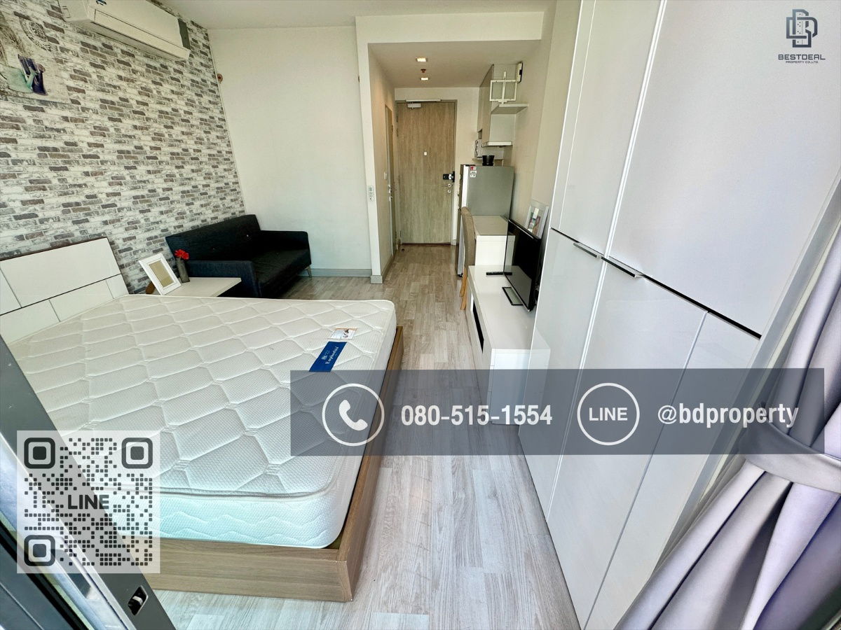 รูป Bestdeal ขายด่วน  Studio 22 sqm.ห้องสวย เฟอร์ครบ ขายเพียง 2.99 ล้านเท่านั้น  ดูลงทุนไม่ควรพลาด ใกล้MRT และ เซ็นทรัลพระราม 9 เพียง 80 ม. - รูปที่ 3/10