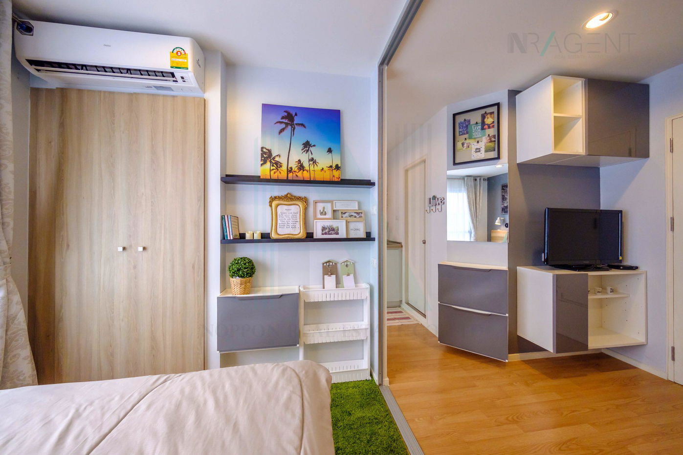 รูป ขายคอนโด ลุมพินี วิลล์ อ่อนนุช 46 อาคาร B ชั้น 3 1 ห้องนอน ขนาด 23 ตรม ใกล้ Seacon Square - รูปที่ 7/8