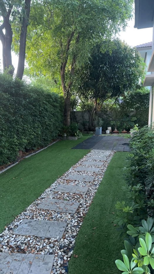 picture House for sale, Land and Houses, Chaiyapruek Ramintra - Phraya Suren Village, corner house, near the village club, shady, peaceful, very livable. - 2/19