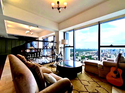 Condos for rent : Rare Duplex for Rent at The Met Sathorn – 366 sqm | 4 Beds | Private Lift | Panoramic River View