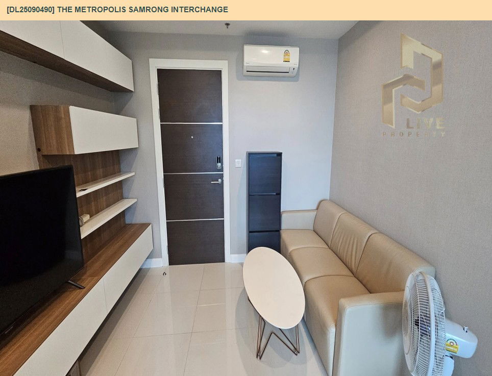 picture DL25090490 Condo for rent, The Metropolis Samrong Interchange near BTS Samrong, ready to move in, call urgently 0800343450 LineID @655ebbvc - 3/11