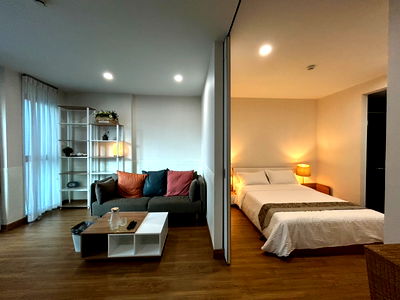 เช่าคอนโด เมญ่า เชียงใหม่ : ให้เช่าคอนโด The Nimmana Condo เดินทางสะดวกใกล้ห้างเมญ่า เช่าเพียง 18,000 บาท วิวสระ วิวสวน โทร 065-0084111 อาร์ท