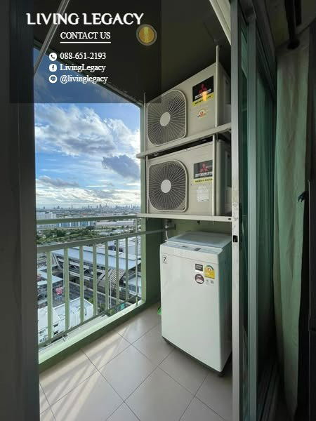 รูป T2WZDG ให้เช่าคอนโด Lumpini Place Srinakarin - Huamark Station 27 ตร.ม. ชั้น 20 ตึก A line id : @livinglegacy - รูปที่ 6/6