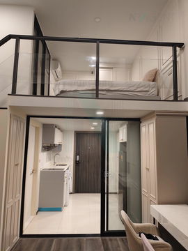 📌 ให้เช่าคอนโด ไนท์บริดจ์ สเปซ พระราม 9 อาคาร 1 ชั้น 24 Duplex ขนาด 40 ตรม ใกล้ Central พระราม 9
