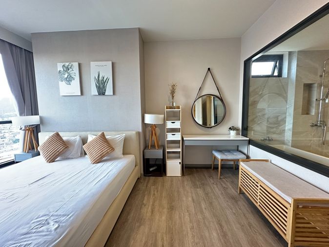 Keen condo ตอบโจทย์ทั้งทำงานและพักผ่อน Prime Location  : Keen condo : 2Bed 2 Bath 63 ตรม ชั้น 19 (วิวทะเล) : ตรงข้ามโรบินสัน