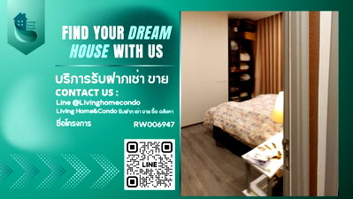 Condos for rent MRT Lat Phrao 101  : For Rent The Origin Ladprao-Bangkapi, beautiful room, fully furnished, convenient transportation. RW006947 