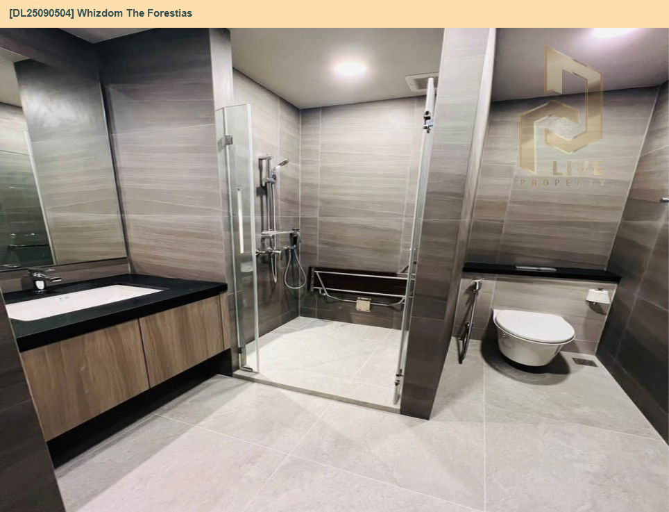 picture DL25090504 Condo for rent, Whizdom The Forestias  near BTS Bang Na, ready to move in, call urgently 0653619502 LineID @534wlwof - 8/9