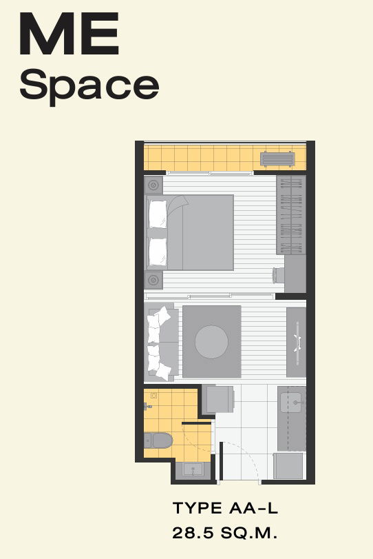 รูป ✨ขาย A Space Mega 1 ✨คอนโด Fully Furnished พร้อมอยู่ ✨เพียง 1.74 ล้าน✨ ขนาด 28.50 ตรม. *0659174222* - รูปที่ 1/3