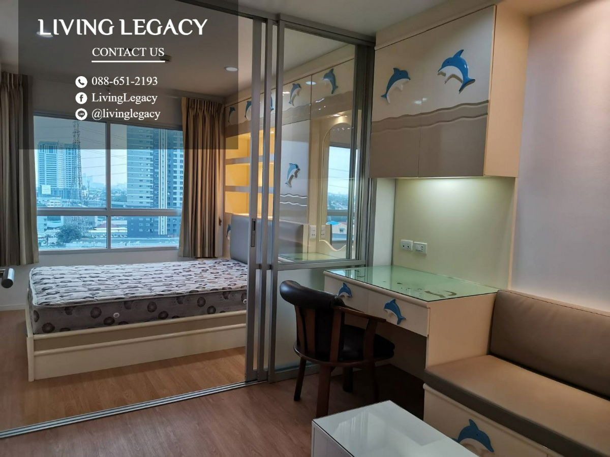 รูป LT46ZUVP ให้เช่าคอนโด Lumpini Place Srinakarin - Huamark Station 26 ตร.ม. ชั้น 10 ตึก B line id : @livinglegacy - รูปที่ 8/9