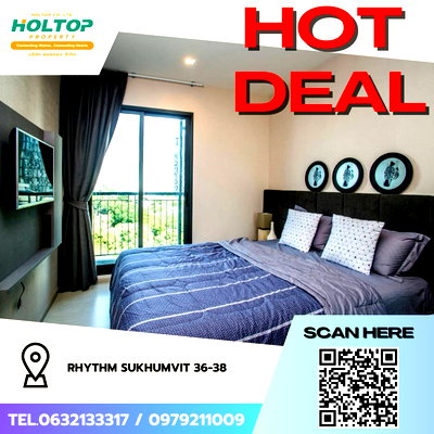Condos for rent : #Z2462💥190968🔥 Condo for rent: Rhythm Sukhumvit 36-38