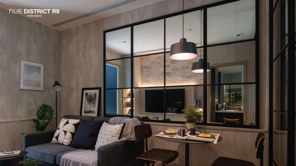 picture 1 Bed 1 Bath Nice Room New Condo Fully furnished Good Location  Close to MRT Phra Ram 9  220 m @  NUE District R9 - 2/11