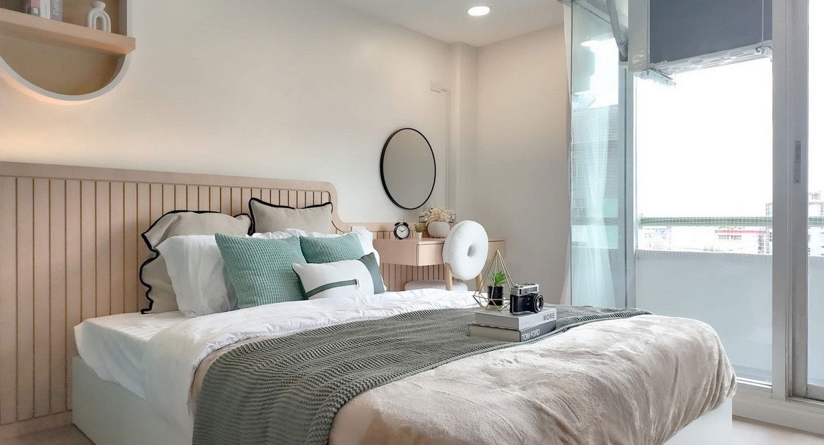 รูป Call : 095-456-4655 Condo City Villa Ladprao 130 ใกล้รถไฟฟ้าสีเหลือง สถานีลาดพร้าว 101 ห้อง 33 ตารางเมตร ชั้น8 ตึกF ตกแต่งครบตามรูป - รูปที่ 4/11