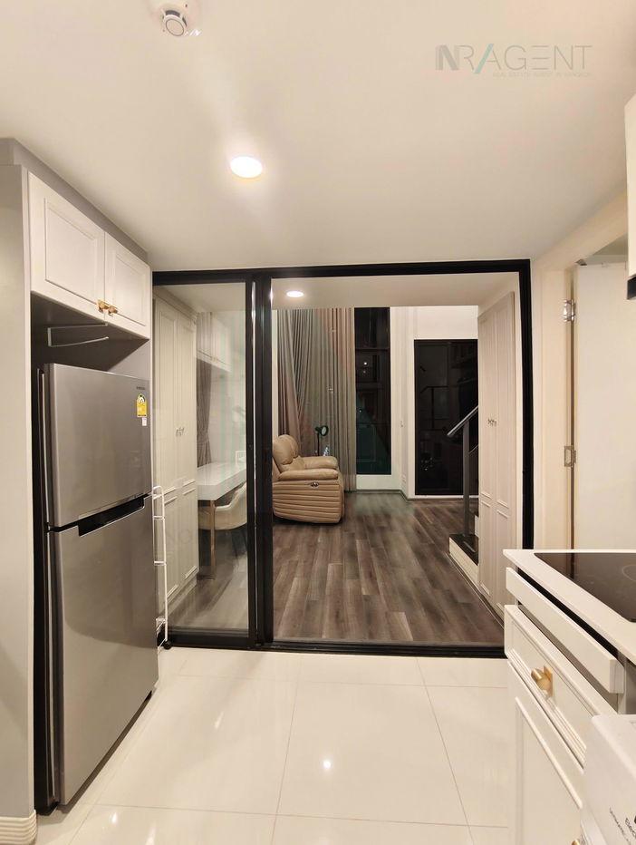 รูป 🔺 ให้เช่าคอนโด ไนท์บริดจ์ สเปซ พระราม 9 อาคาร 1 ชั้น 24 Duplex ขนาด 40 ตรม ใกล้ Central พระราม 9 - รูปที่ 7/8