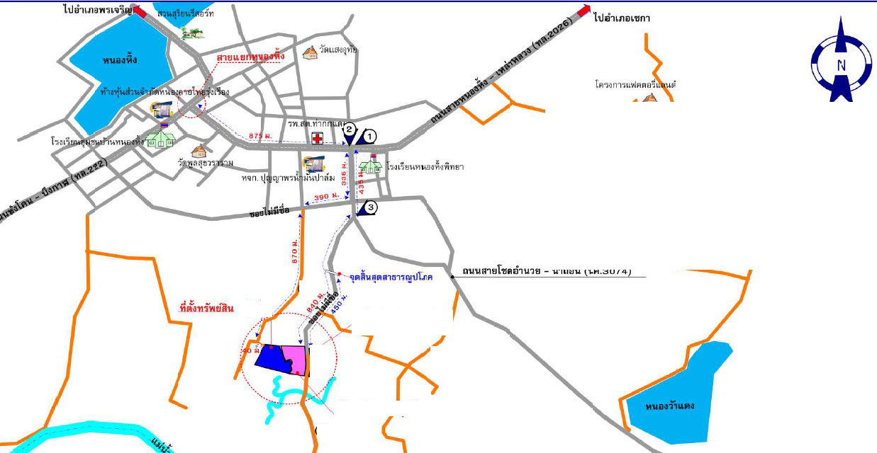 รูป ที่ดินเปล่า เนื้อที่ทั้งหมด 103752 ตารางเมตร ตำบลท่ากกแดง อำเภอเซกา บึงกาฬ ราคา 7,105,000 บาท - รูปที่ 3/3