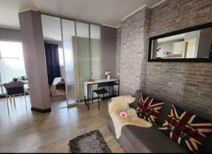 picture Condo for rent, Lumpini Town Ramintra-Nawamin (1 bedroom), 21st floor, Building A, condo entrance next to the Pink Line BTS station, Ramintra Km.9 - 3/7