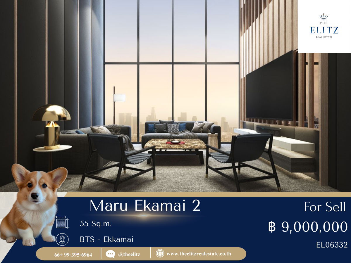 รูป 🐱🐶 ใครกำลังหาห้องเลี้ยงน้องๆได้ในสุขุมวิท ต้องดู Maru Ekkamai 2 ห้องนี้เลย 💯 - รูปที่ 1/8