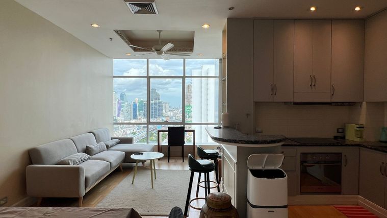 Baan Sathorn Chaopraya - 1นอน 60ตรม ชั้นสูง เห็นพลุ วิวแม่น้ำเต็มตา พร้อมเข้าอยู่