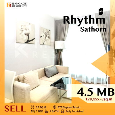 Condos for sale : 🔥 Special Deal! RHYTHM Sathorn near BTS Saphan Taksin
