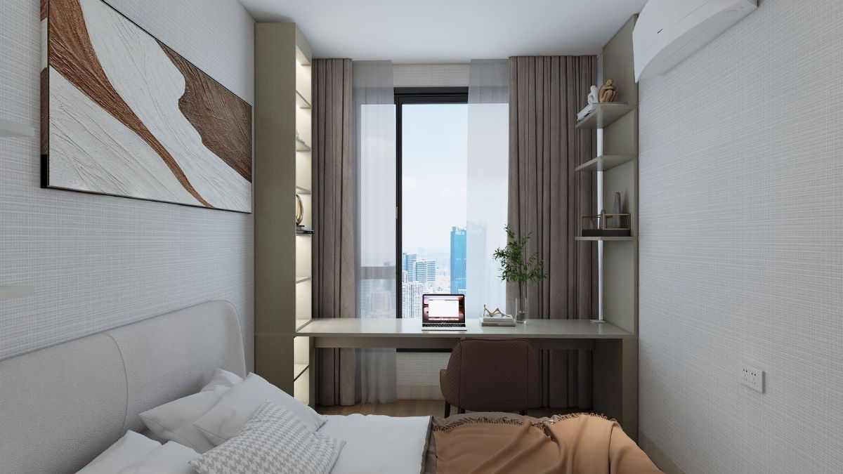 picture RHYTHM EKKAMAI ESTATE 📍 19th floor, beautiful view, fully built-in, complete furniture, with all new electrical appliances - 4/5