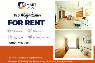 Condos for rent : 🔥 For Rent !! high floor 16++, garden view, East Facing!!🔥 Code C20221203396...185 Rajadamri, 1 bedroom, 1 bathroom, furnished, ready to move in📣📣
