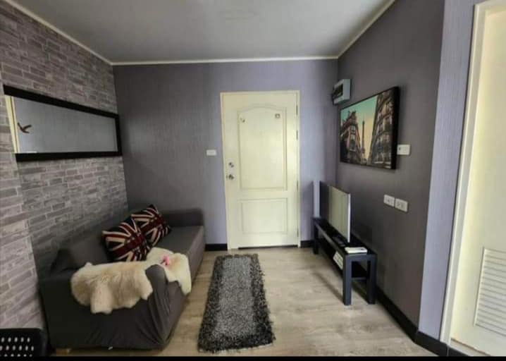 picture Condo for rent, Lumpini Town Ramintra-Nawamin (1 bedroom), 21st floor, Building A, condo entrance next to the Pink Line BTS station, Ramintra Km.9 - 1/7