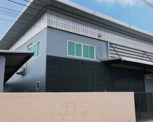 รูป ให้เช่าโกดัง โรงงาน พร้อมสำนักงาน 2 ชั้น ใกล้แยกนพวงศ์ ลาดหลุมแก้ว / พื้นที่ 480 ตารางเมตร / รถเทรลเลอร์เข้าออกได้ - รูปที่ 2/8