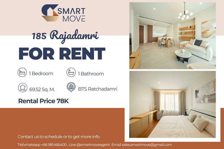 🔥 สำหรับเช่า !! ชั้นสูง 16++, วิวสวน, ห้องทิศตะวันออก!!🔥 Code C20221203396..........185 Rajadamri, 1 ห้องนอน, 1 ห้องน้ำ, แต่งครบ, พร้อมเข้าอยู่📣📣