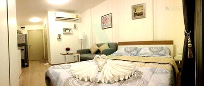 Condos for sale BTS Udom Suk : Condo for sale, Elio Condo Sukhumvit 64 STUDIO, 8th floor, Building C, near BTS Punnawithi.