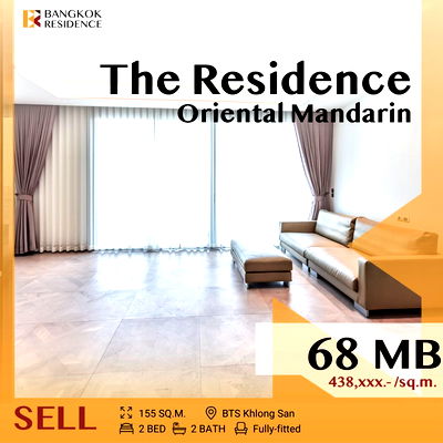 ขายคอนโด : 🔥Ultra luxury Riverfront Living 🔥 The Residence at Mandarin near BTS Khlong San