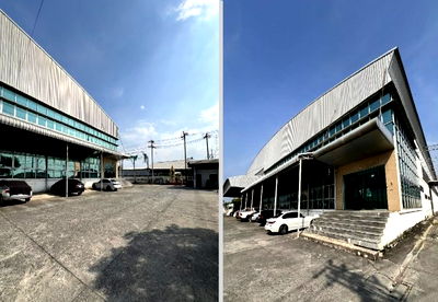 เช่าโรงงาน ไทรน้อย นนทบุรี : ให้เช่าโกดัง / โรงงาน เฟอร์นิเจอร์ พร้อมบ้านพักคนงาน 126 ห้อง / พื้นที่ดิน 12 ไร่ /ทำเลไทรน้อย / ถนนบางกรวยไทรน้อย / รถเทรลเลอร์ เข้าออกได้