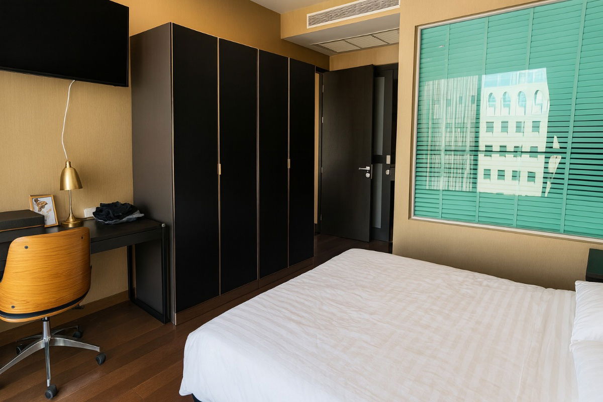 รูป คอนโดแบบ 1 ห้องนอนสไตล์โมเดิร์นสำหรับขาย ที่ดิแอดเดรส ชิดลม - รูปที่ 9/12