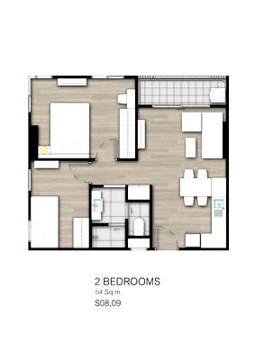 Condos for sale Don Mueang New Market : (19455) Project name DEN Vibhavadee