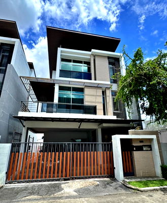 Houses for sale Ramkhamhaeng University : TA8046📲LineID @556ryccg🏡Rama9 house 3 Bedroom 2 Parking 240 sqm Nirvana Beyond Ramkhamhaeng-Rama9 near The Nine Center