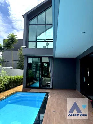 เช่าบ้านเดี่ยว เขตพระโขนง : 🔼🔽 AccomA 📩 Private Swimming Pool 4 BR House in  Suan Luang (AA42809)