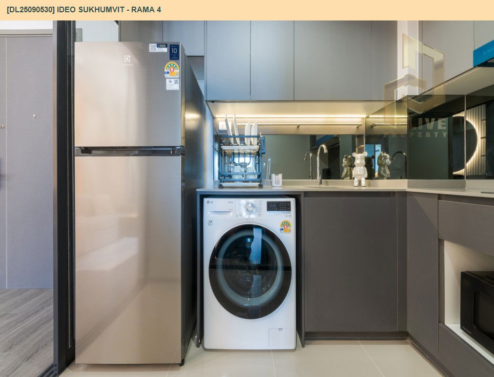 รูป DL25090530 ให้เช่าคอนโด ไอดีโอ สุขุมวิท - พระราม 4 (IDEO Sukhumvit - Rama 4) ใกล้ - พร้อมเข้าอยู่ โทรด่วน 0638692663 LineID @655ebbvc - รูปที่ 13/27