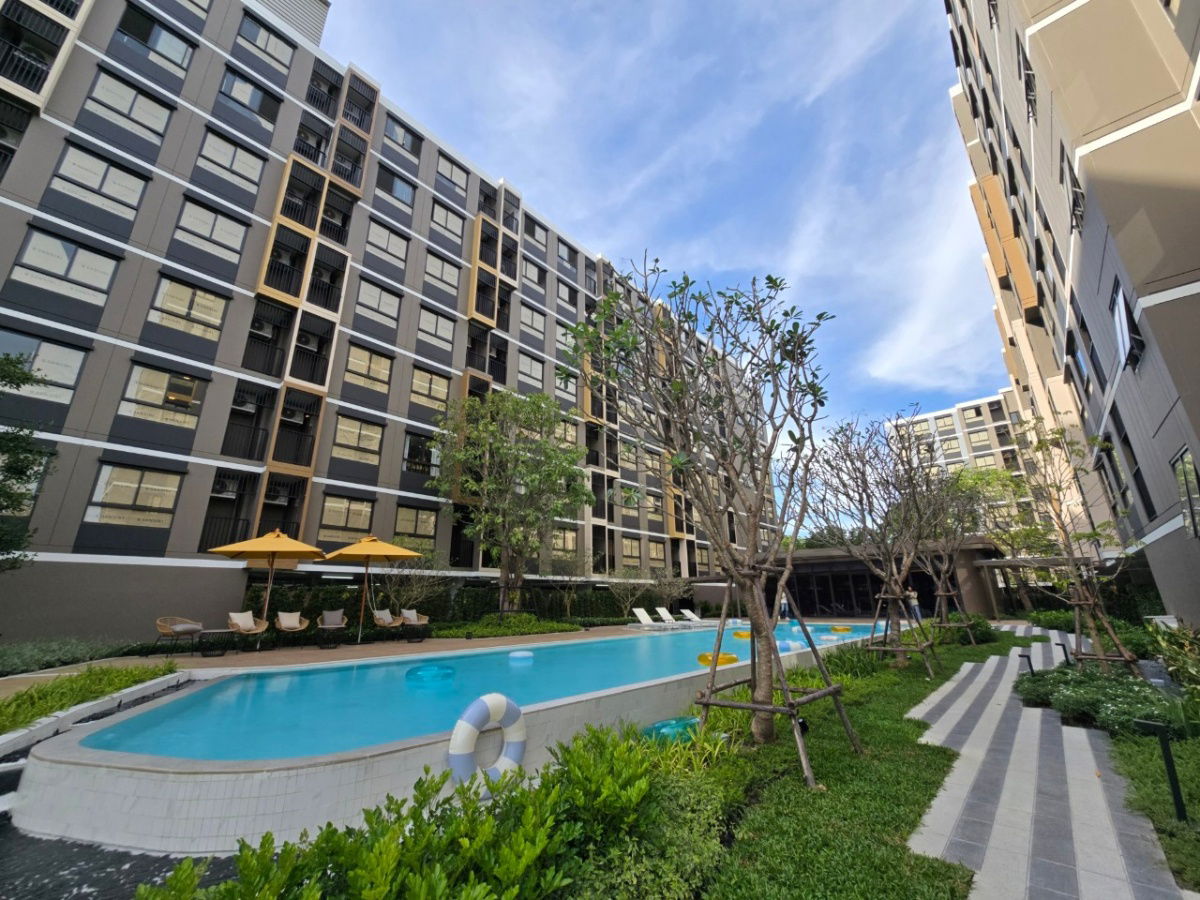 รูป คุ้มที่สุดในโซนสนามบิน✨ Dcondo Air ลาดกระบัง ห้องแต่งครบ Fully Furnished เริ่ม 1.7X ล้าน⭐📞065-4496399💚LINE: @wsrcondo - รูปที่ 1/9